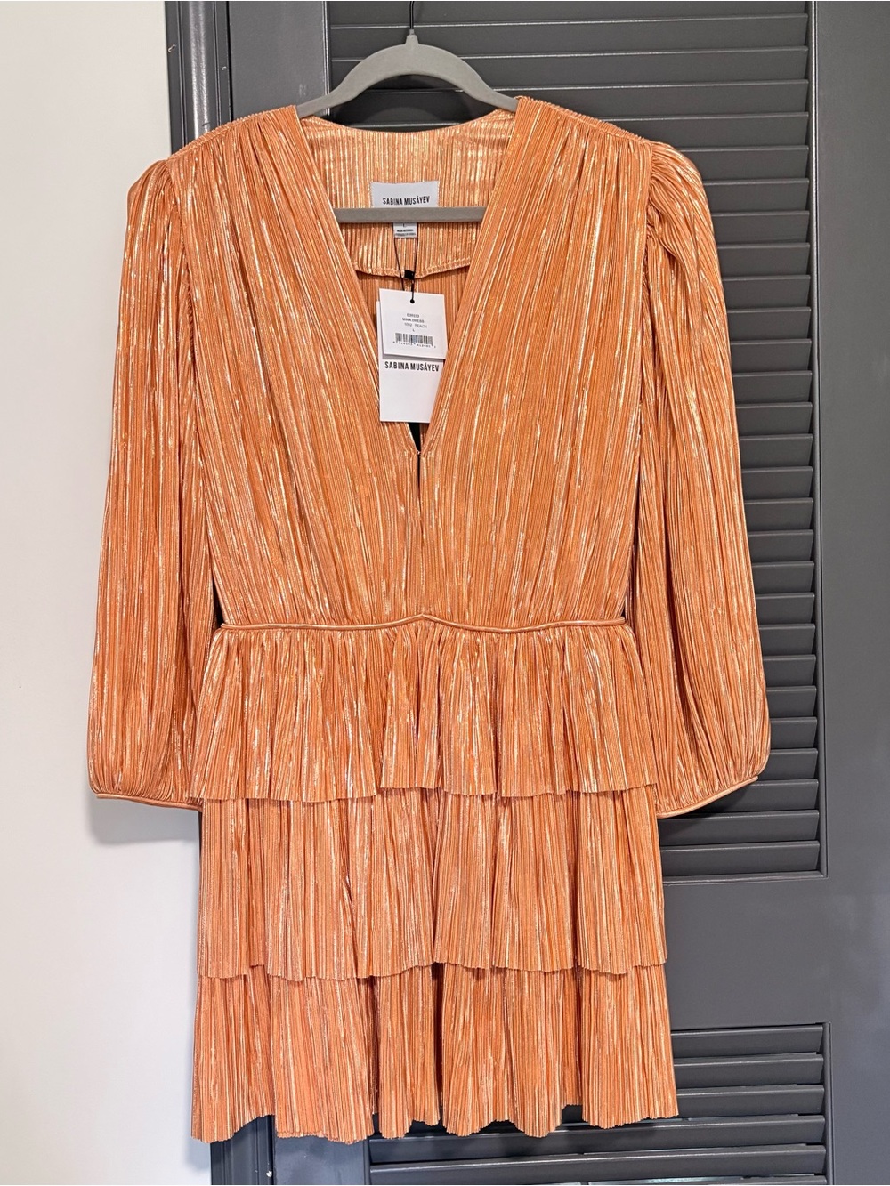Sabina Musayev Mina Dress in Peach